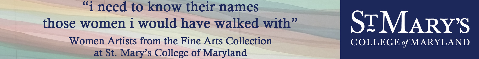 Women Artists in the Fine Arts Collection of St. Mary's College of Maryland